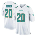 Kdoa M.Dolphins #20 Jordyn Brooks Player White Home Game Stitched Jerseys