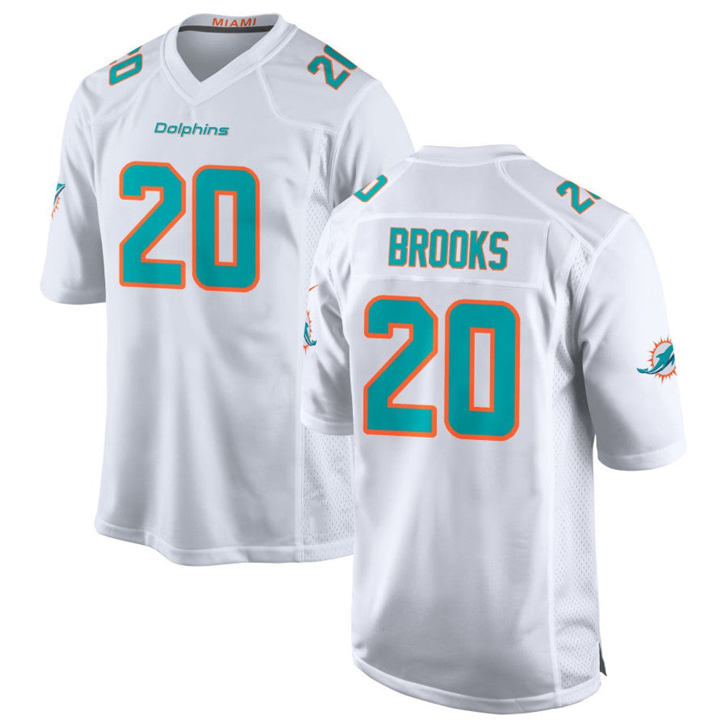Kdoa M.Dolphins #20 Jordyn Brooks Player White Limited Home Game Stitched Jerseys