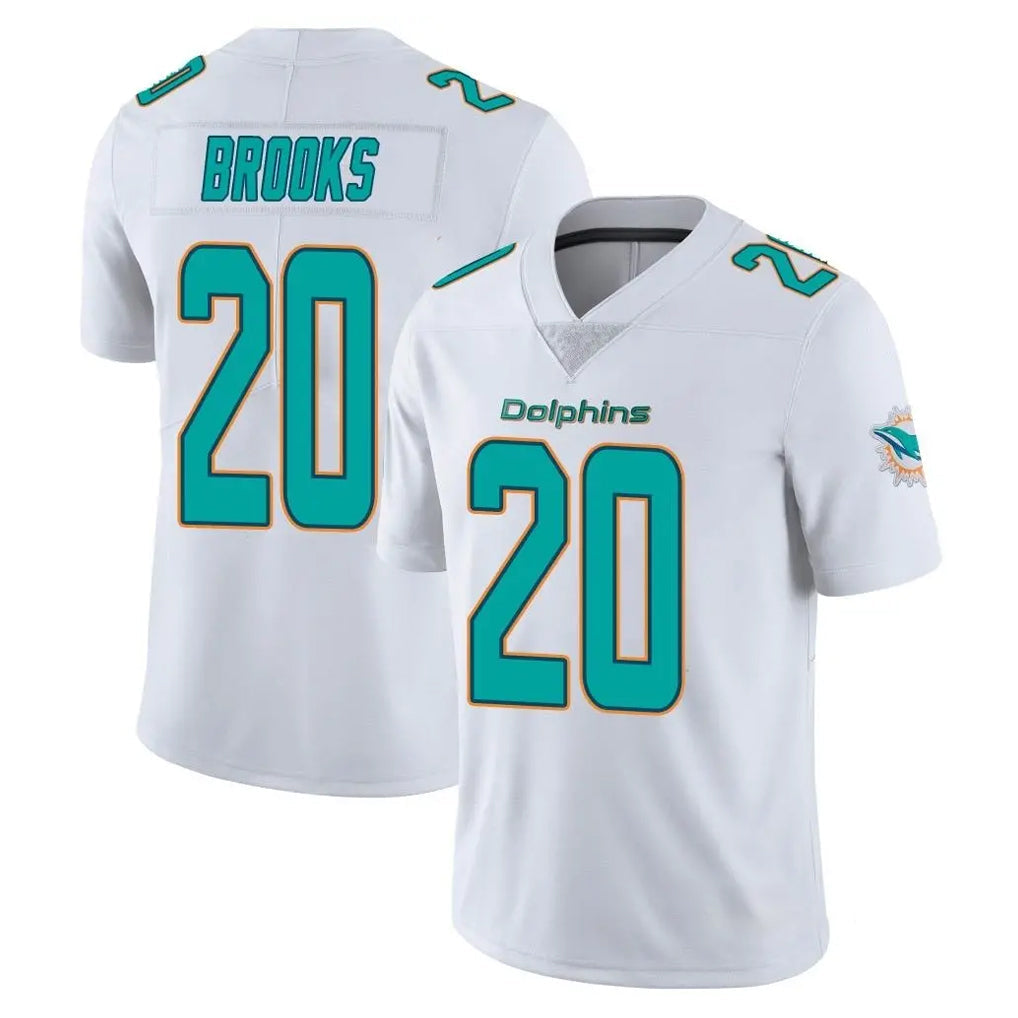 Kdoa M.Dolphins #20 Jordyn Brooks Player White Limited Vapor Untouchable Home Game Stitched Jerseys