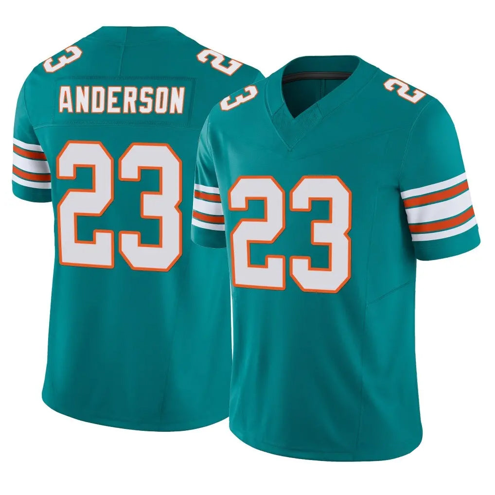 Kdoa M.Dolphins #23 Zayne Anderson Player Aqua Limited Alternate Vapor F.U.S.E. Home Game Stitched Jerseys