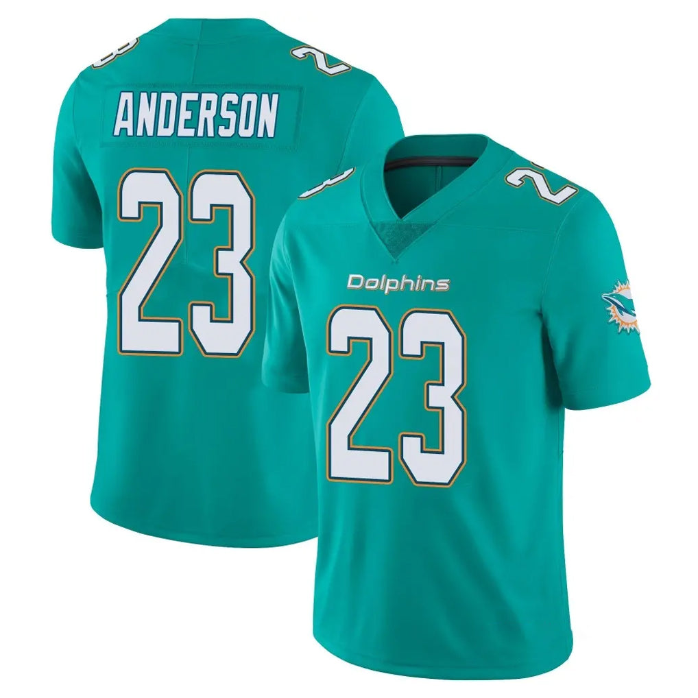 Kdoa M.Dolphins #23 Zayne Anderson Player Aqua Limited Vapor Untouchable Home Game Stitched Jerseys
