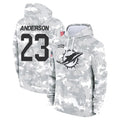 Kdoa M.Dolphins #23 Zayne Anderson Player Arctic Camo Salute to Service Hoodies Limited Game Stitched Jerseys
