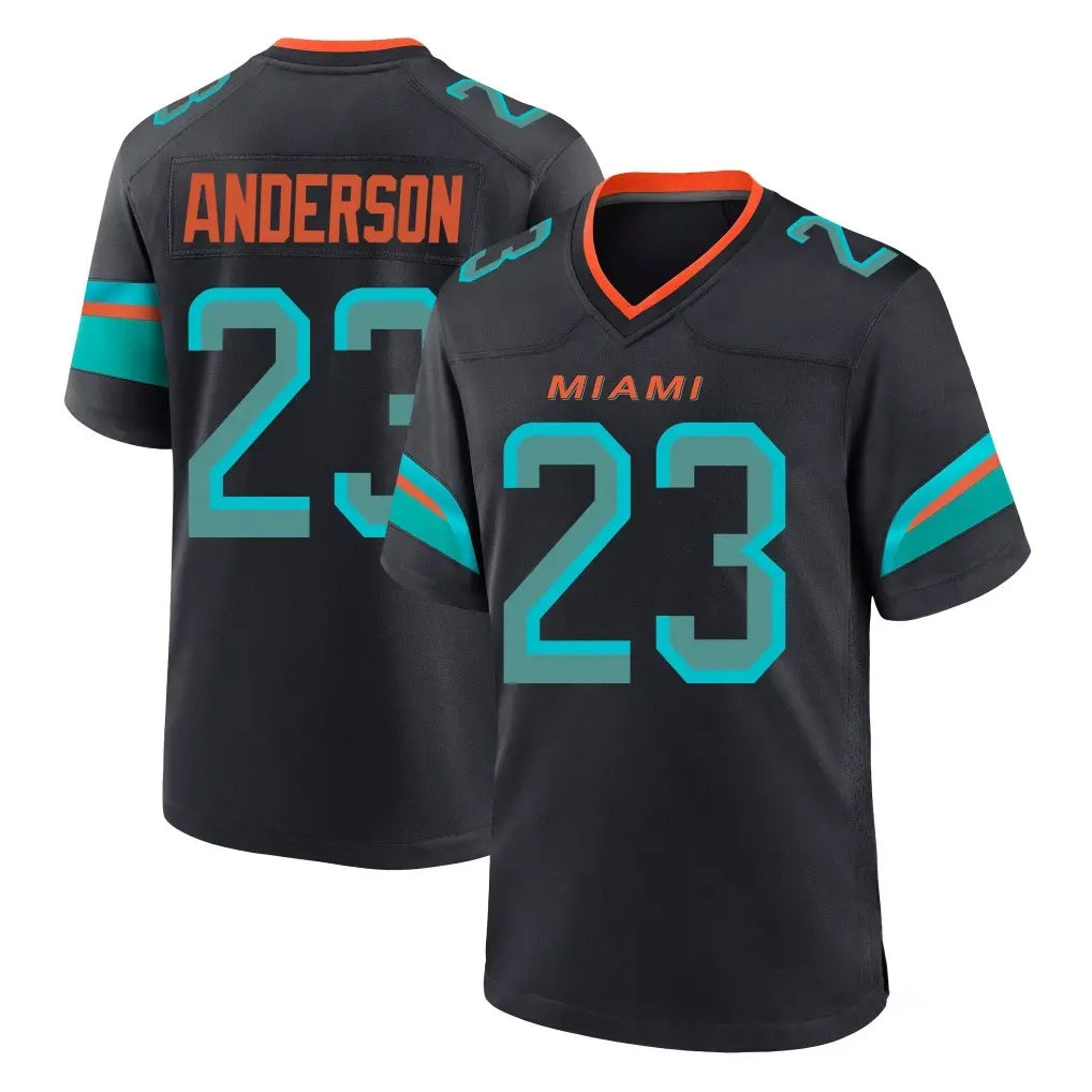 Kdoa M.Dolphins #23 Zayne Anderson Player Black Pitch Rivalries Collection Home Game Stitched Jerseys