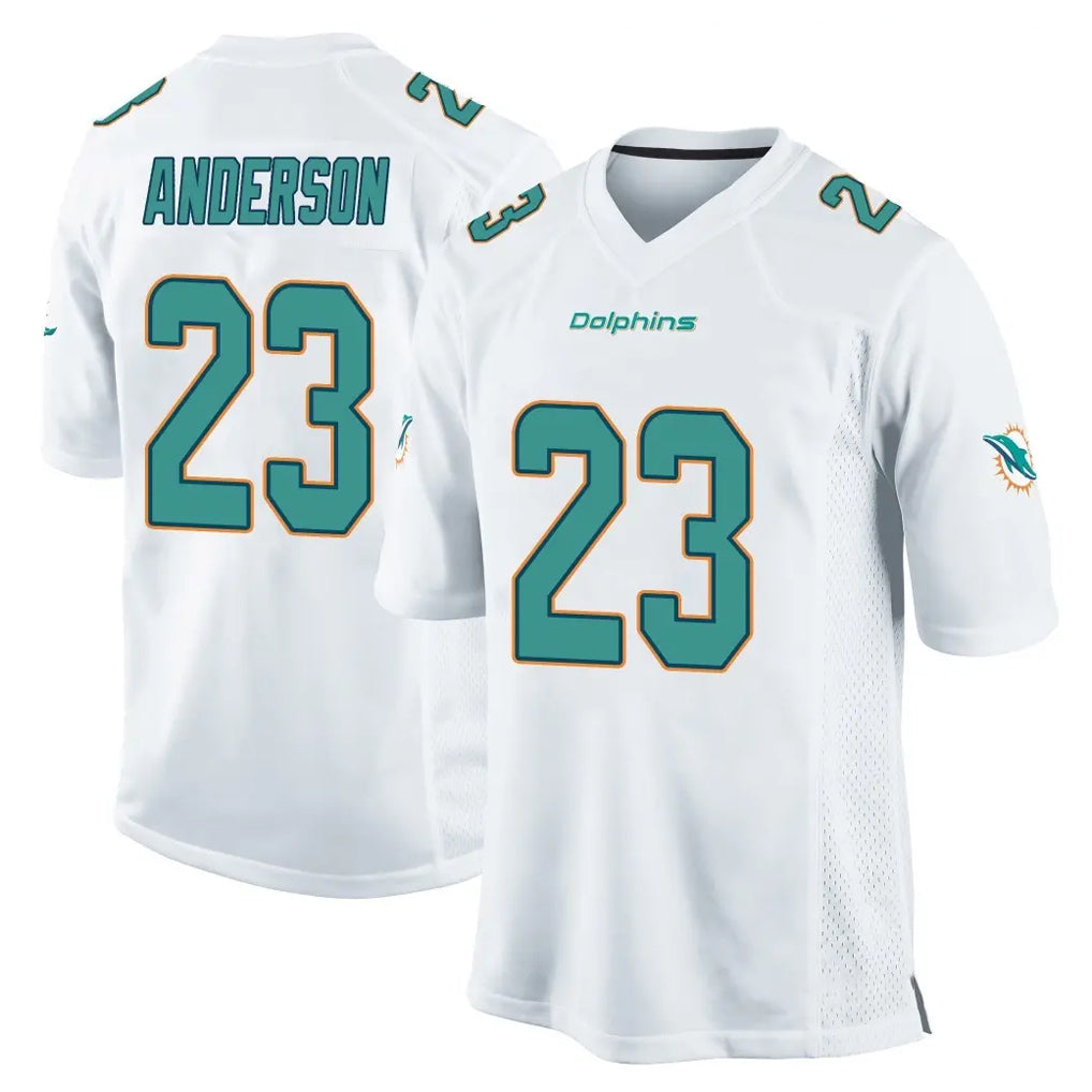 Kdoa M.Dolphins #23 Zayne Anderson Player White Home Game Stitched Jerseys