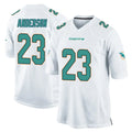 Kdoa M.Dolphins #23 Zayne Anderson Player White Home Game Stitched Jerseys