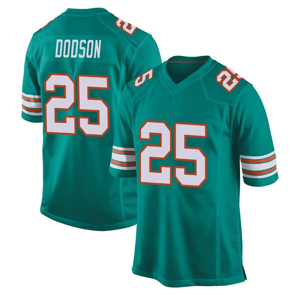 Kdoa M.Dolphins #25 Tyrel Dodson Player Aqua Alternate Home Game Stitched Jerseys