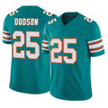 Kdoa M.Dolphins #25 Tyrel Dodson Player Aqua Limited Alternate Vapor F.U.S.E. Home Game Stitched Jerseys
