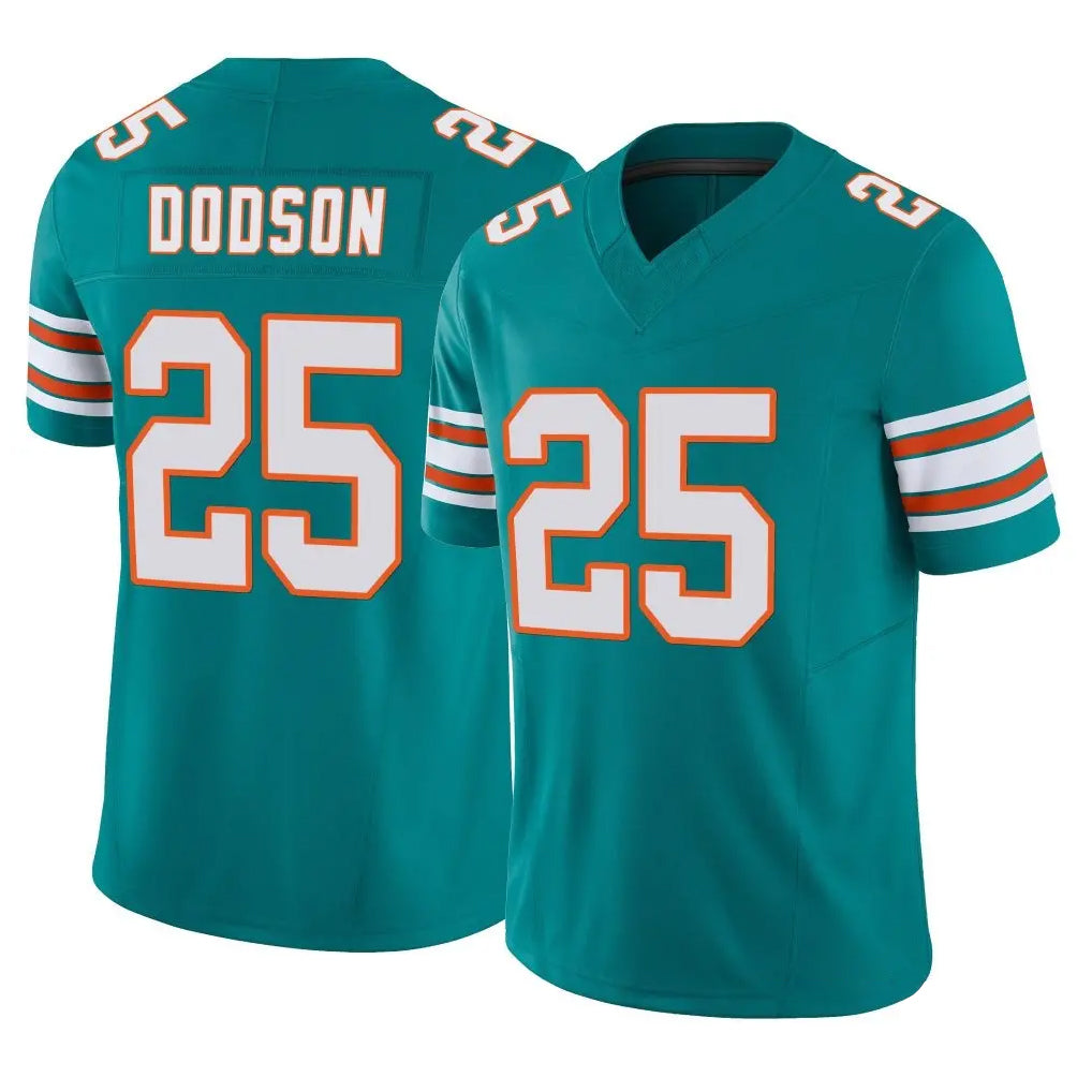 Kdoa M.Dolphins #25 Tyrel Dodson Player Aqua Limited Alternate Vapor F.U.S.E. Home Game Stitched Jerseys