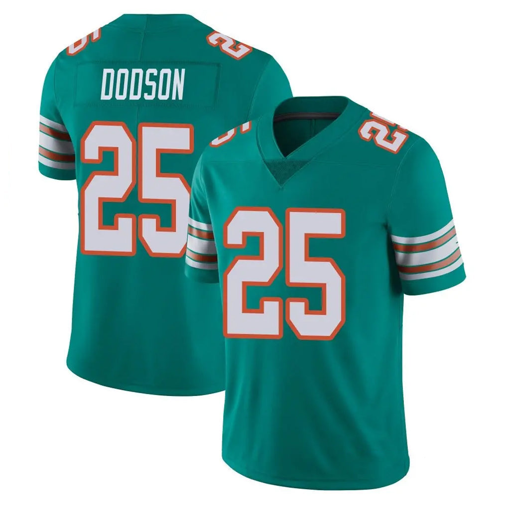 Kdoa M.Dolphins #25 Tyrel Dodson Player Aqua Limited Alternate Vapor Untouchable Home Game Stitched Jerseys