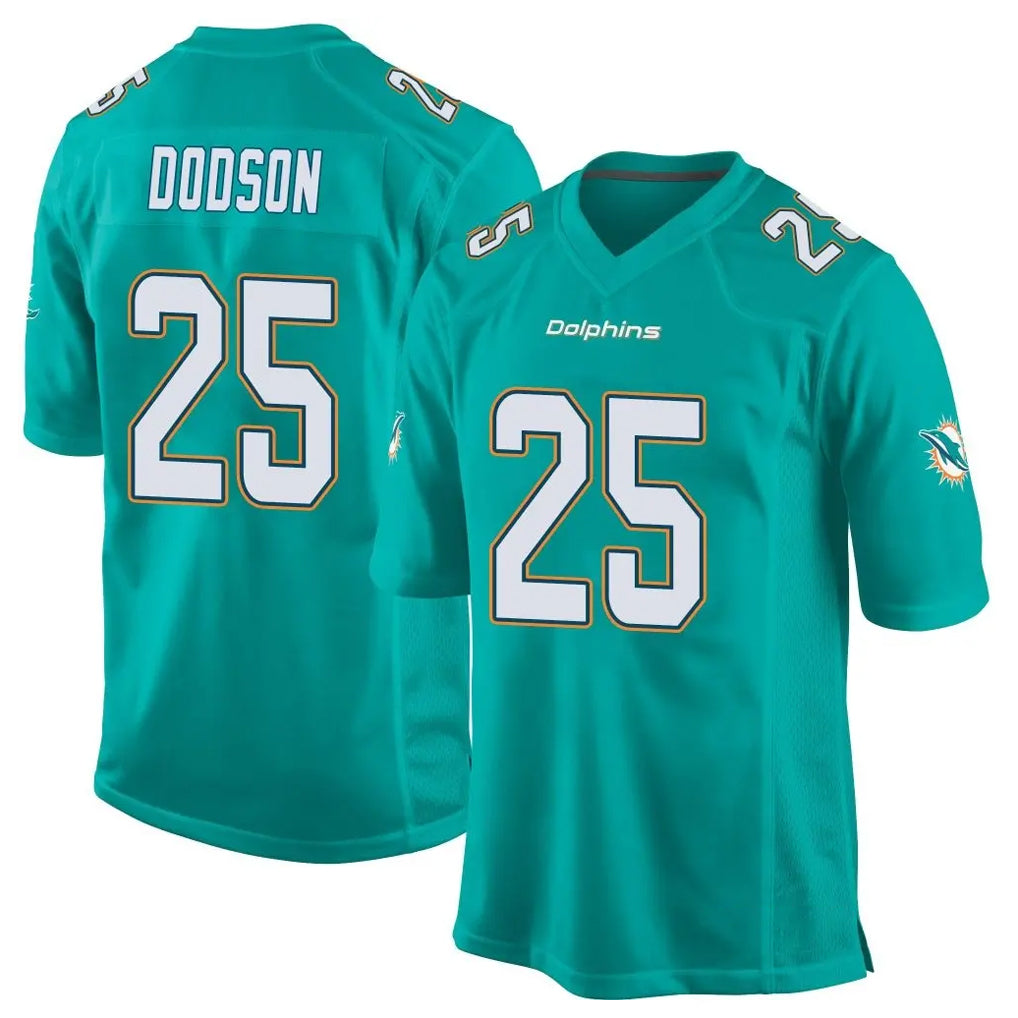 Kdoa M.Dolphins #25 Tyrel Dodson Player Aqua Team Color Home Game Stitched Jerseys