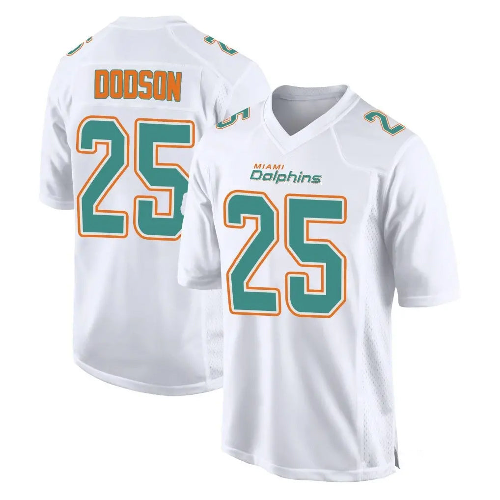 Kdoa M.Dolphins #25 Tyrel Dodson Player White Fashion Home Game Stitched Jerseys