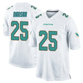 Kdoa M.Dolphins #25 Tyrel Dodson Player White Home Game Stitched Jerseys