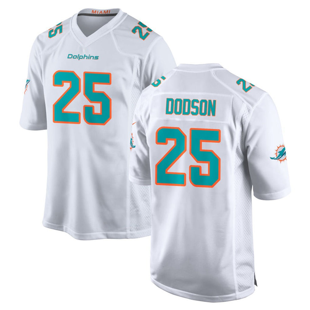 Kdoa M.Dolphins #25 Tyrel Dodson Player White Limited Home Game Stitched Jerseys