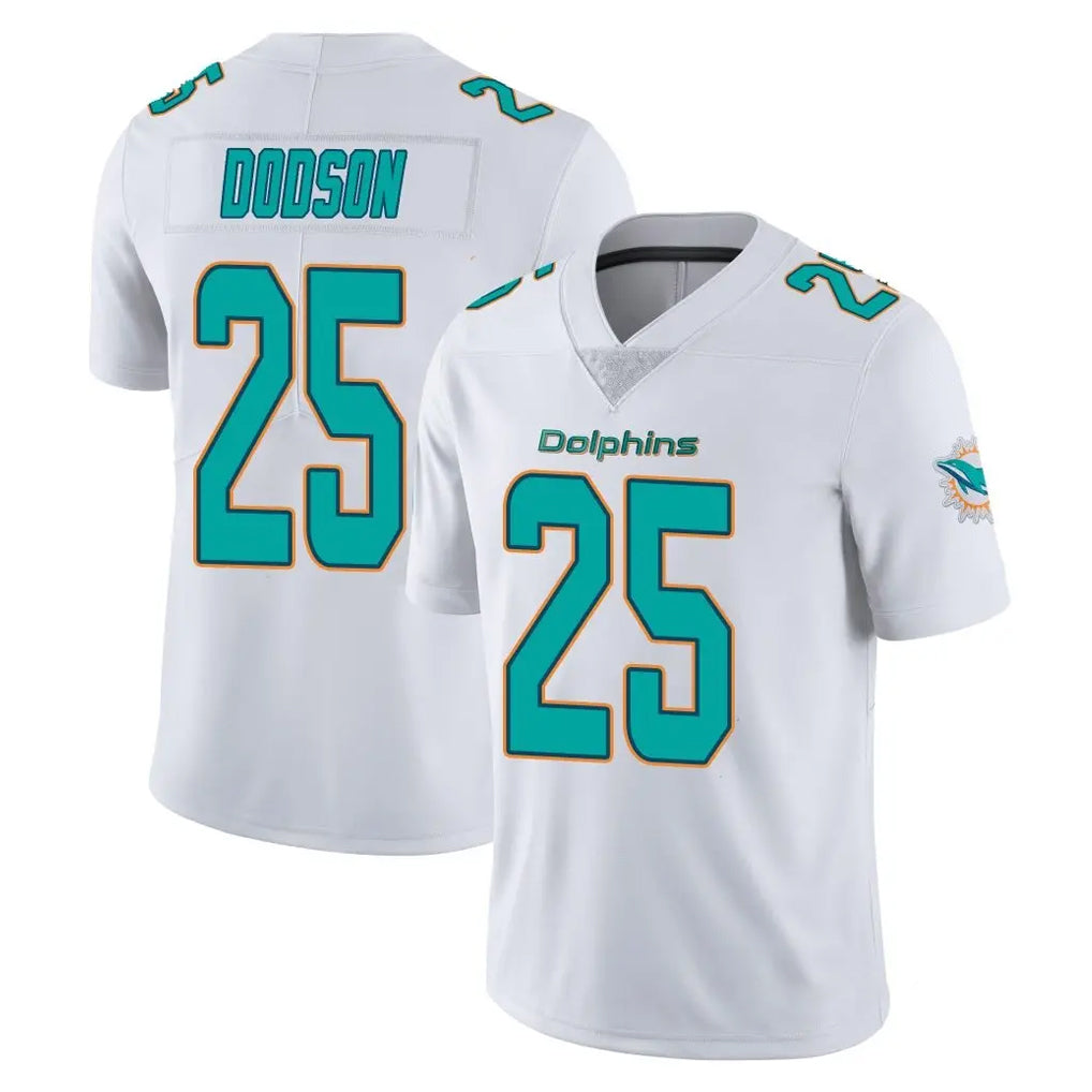 Kdoa M.Dolphins #25 Tyrel Dodson Player White Limited Vapor Untouchable Home Game Stitched Jerseys