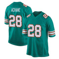 Kdoa M.Dolphins #28 De'Von Achane Player Aqua Alternate Home Game Stitched Jerseys