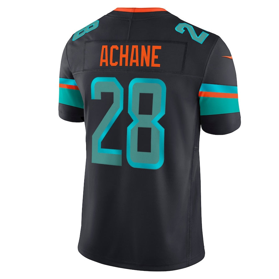 Kdoa M.Dolphins #28 De??£¤Von Achane Player Blue Rivalries Collection Vapor Limited Stitched Jersey