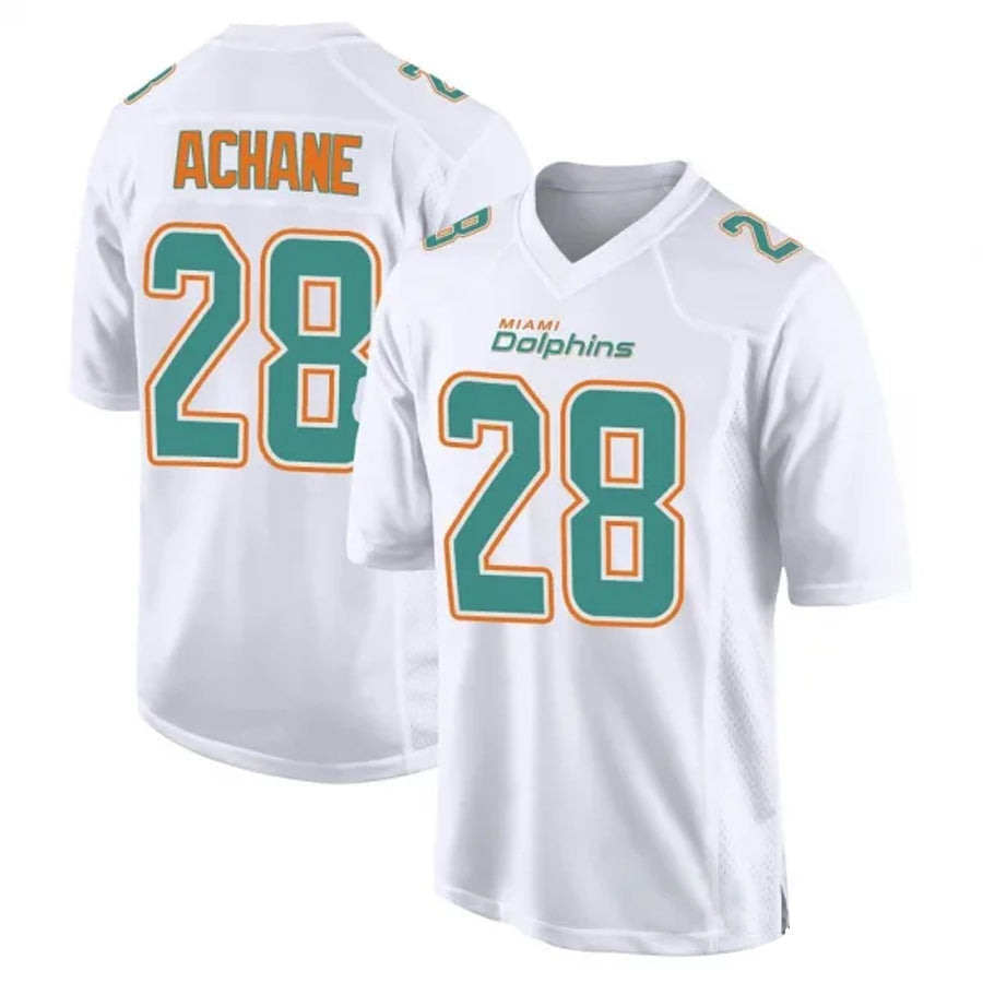 Kdoa M.Dolphins #28 De??£¤Von Achane Player White Foshion Elite Stitched Jerseys