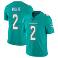 Kdoa M.Dolphins #2 Malik Willis Player Aqua Limited Vapor Untouchable Home Game Stitched Jerseys