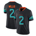 Kdoa M.Dolphins #2 Malik Willis Player Black Limited Pitch Rivalries Collection Home Game Stitched Jerseys