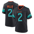 Kdoa M.Dolphins #2 Malik Willis Player Black Pitch Rivalries Collection Home Game Stitched Jerseys