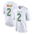 Kdoa M.Dolphins #2 Malik Willis Player White Fashion Home Game Stitched Jerseys