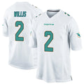 Kdoa M.Dolphins #2 Malik Willis Player White Home Game Stitched Jerseys