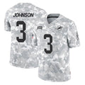 Kdoa M.Dolphins #3 Chris Johnson Player Arctic Camo Salute To Service Limited Game Stitched Jerseys
