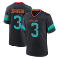 Kdoa M.Dolphins #3 Chris Johnson Player Black Pitch Rivalries Collection Home Game Stitched Jerseys