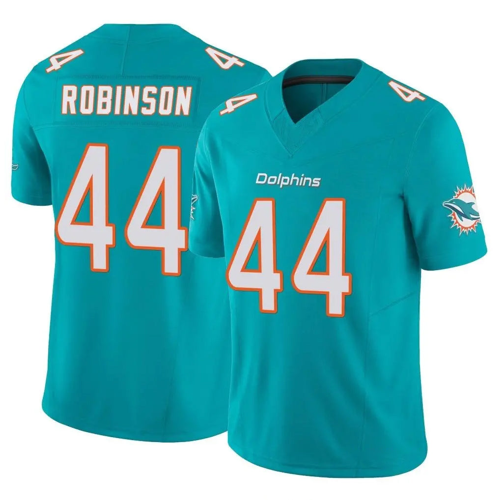 Kdoa M.Dolphins #44 Chop Robinson Player Aqua Limited Vapor F.U.S.E. Home Game Stitched Jerseys