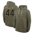Kdoa M.Dolphins #44 Chop Robinson Player Olive Salute to Service Pullover Hoodies Limited Stitched Jerseys