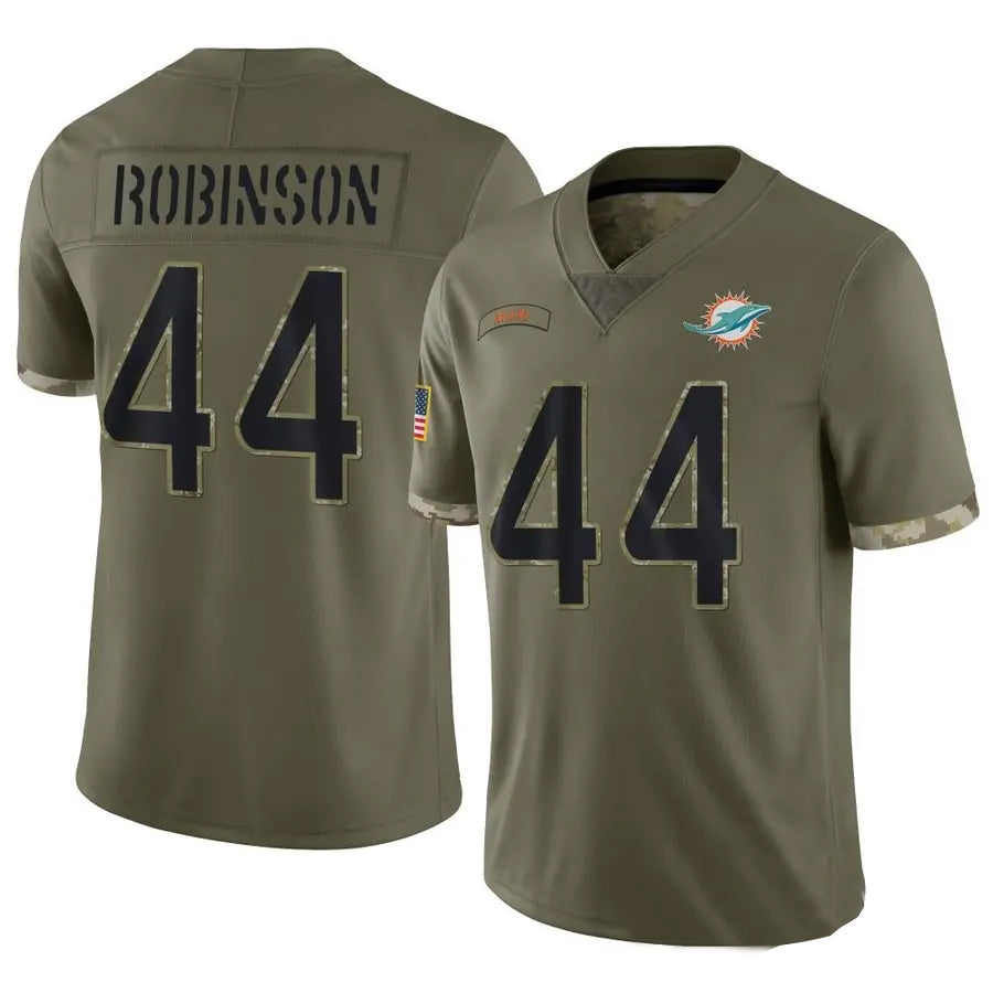Kdoa M.Dolphins #44 Chop Robinson Player Salute To Service Olive Stitched Jerseys