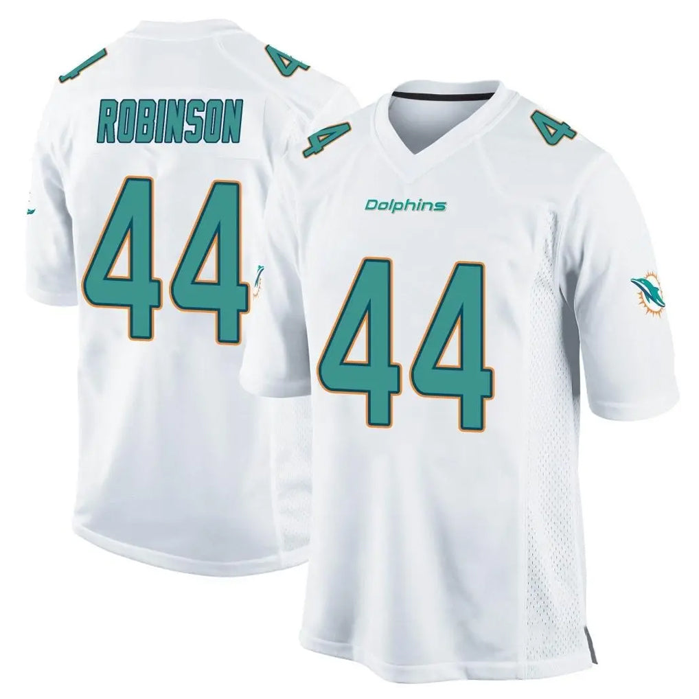 Kdoa M.Dolphins #44 Chop Robinson Player White Home Game Stitched Jerseys