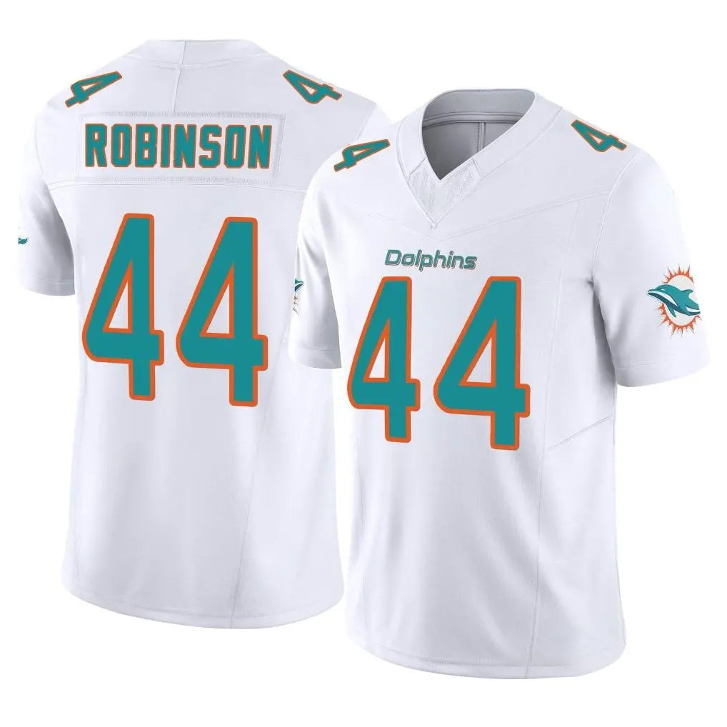 Kdoa M.Dolphins #44 Chop Robinson Player White Limited Vapor F.U.S.E. Home Game Stitched Jerseys