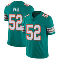 Kdoa M.Dolphins #52 Patrick Paul Player Aqua Limited Alternate Vapor Untouchable Home Game Stitched Jerseys