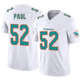 Kdoa M.Dolphins #52 Patrick Paul Player White Limited Vapor F.U.S.E. Home Game Stitched Jerseys