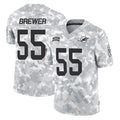 Kdoa M.Dolphins #55 Aaron Brewer Player Arctic Camo Salute To Service Limited Game Stitched Jerseys
