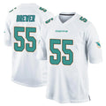 Kdoa M.Dolphins #55 Aaron Brewer Player White Home Game Stitched Jerseys