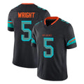 Kdoa M.Dolphins #5 Jaylen Wright Player Black Limited Pitch Rivalries Collection Home Game Stitched Jerseys