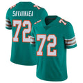 Kdoa M.Dolphins #72 Jonah Savaiinaea Player Aqua Limited Alternate Vapor Untouchable Home Game Stitched Jerseys