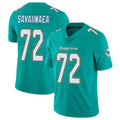 Kdoa M.Dolphins #72 Jonah Savaiinaea Player Aqua Limited Vapor Untouchable Home Game Stitched Jerseys
