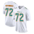 Kdoa M.Dolphins #72 Jonah Savaiinaea Player White Fashion Home Game Stitched Jerseys