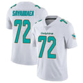 Kdoa M.Dolphins #72 Jonah Savaiinaea Player White Limited Vapor Untouchable Home Game Stitched Jerseys