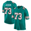 Kdoa M.Dolphins #73 Austin Jackson Player Aqua Alternate Home Game Stitched Jerseys