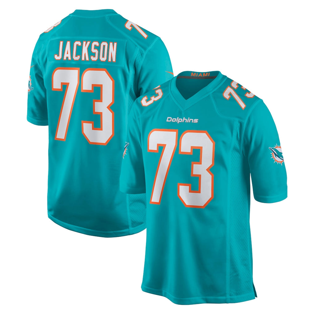 Kdoa M.Dolphins #73 Austin Jackson Player Aqua Home Game Stitched Jerseys