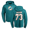 Kdoa M.Dolphins #73 Austin Jackson Player Aqua LOGO Pullover Hoodies Limited Stitched Jerseys