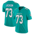 Kdoa M.Dolphins #73 Austin Jackson Player Aqua Limited Vapor Untouchable Home Game Stitched Jerseys
