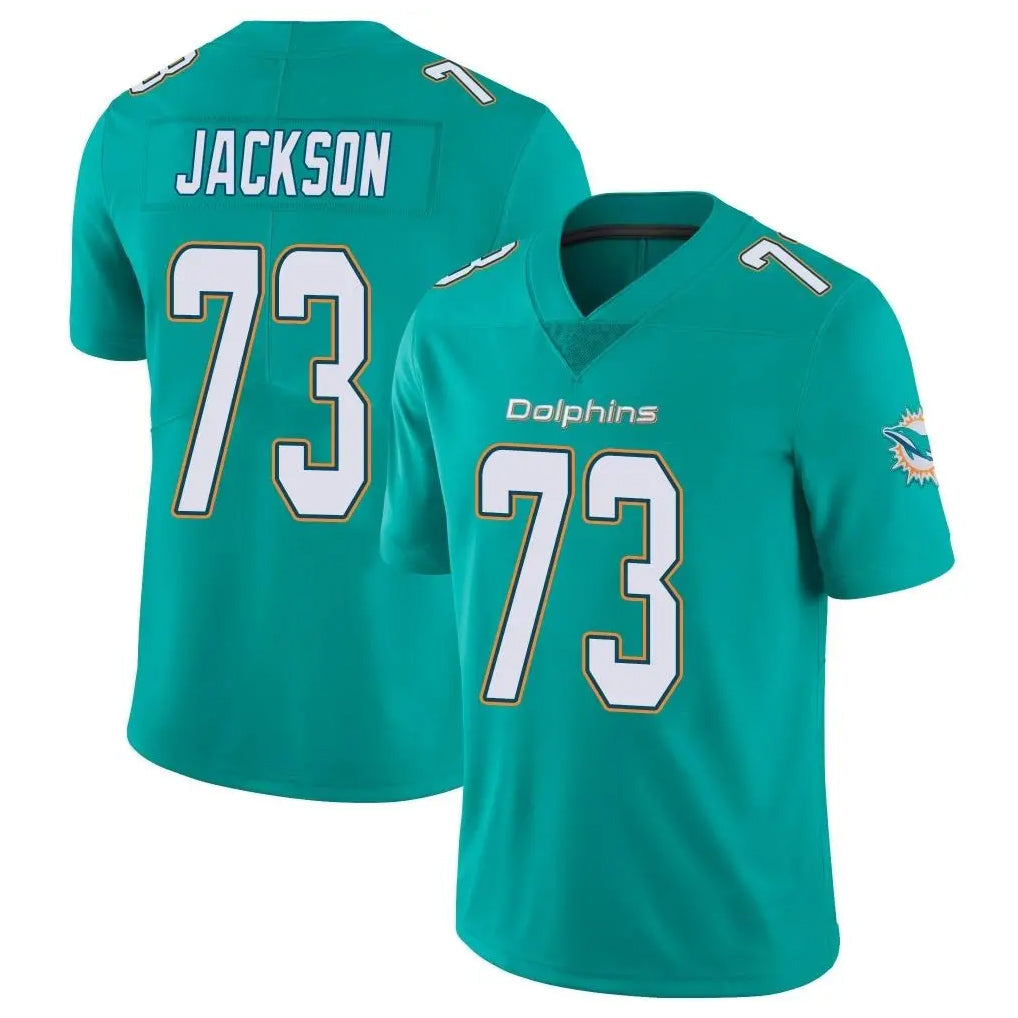 Kdoa M.Dolphins #73 Austin Jackson Player Aqua Limited Vapor Untouchable Home Game Stitched Jerseys