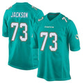 Kdoa M.Dolphins #73 Austin Jackson Player Aqua Team Color Home Game Stitched Jerseys