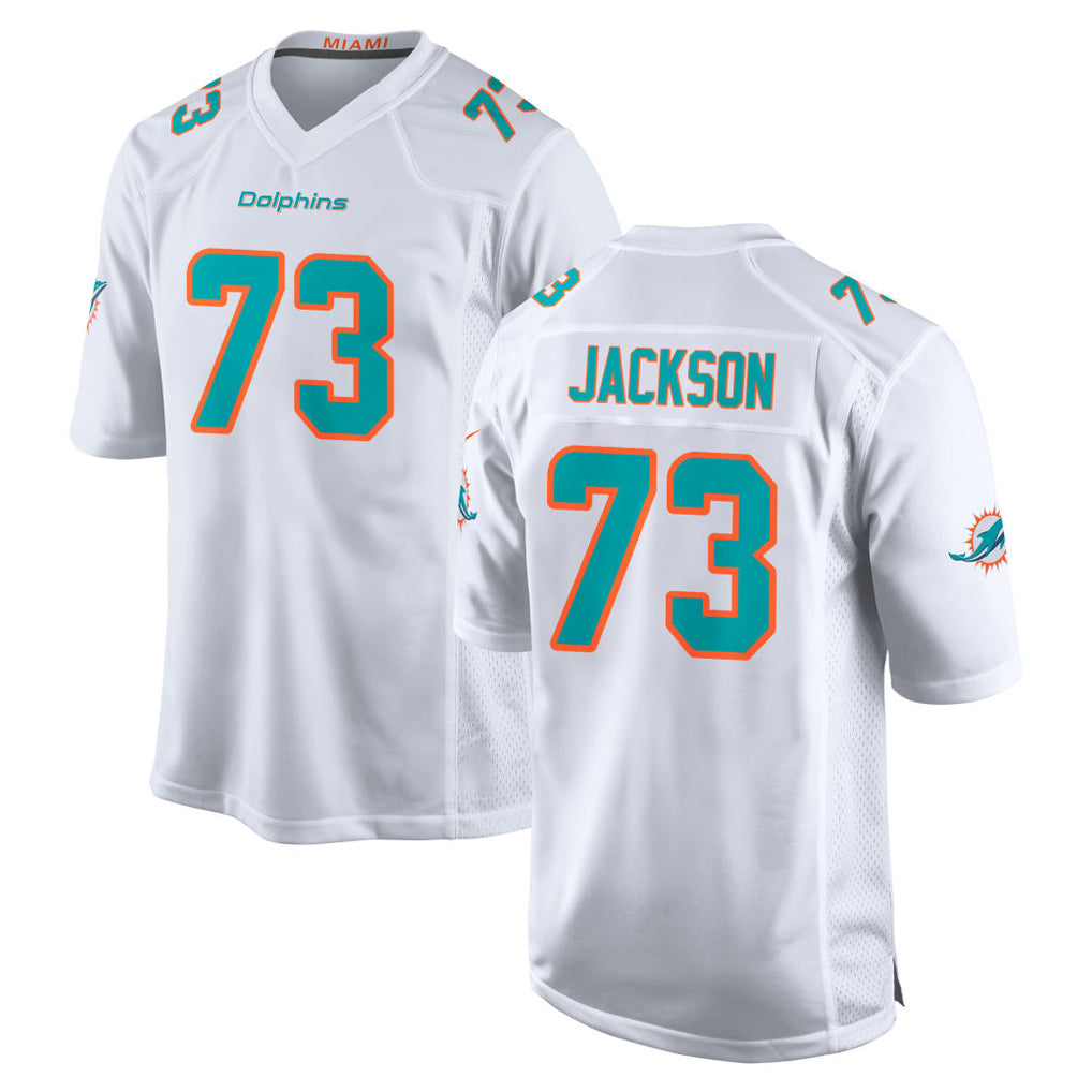 Kdoa M.Dolphins #73 Austin Jackson Player White Limited Home Game Stitched Jerseys