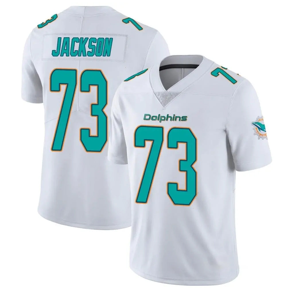 Kdoa M.Dolphins #73 Austin Jackson Player White Limited Vapor Untouchable Home Game Stitched Jerseys